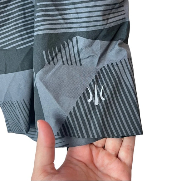 Rhone Men’s Bathing Suit Trunks Gray and Red Shorts Unlined Size 38 - Picture 2 of 8